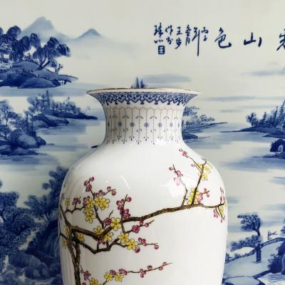 Bình xứ sương họa tiết Chim Hoa Tứ Quý